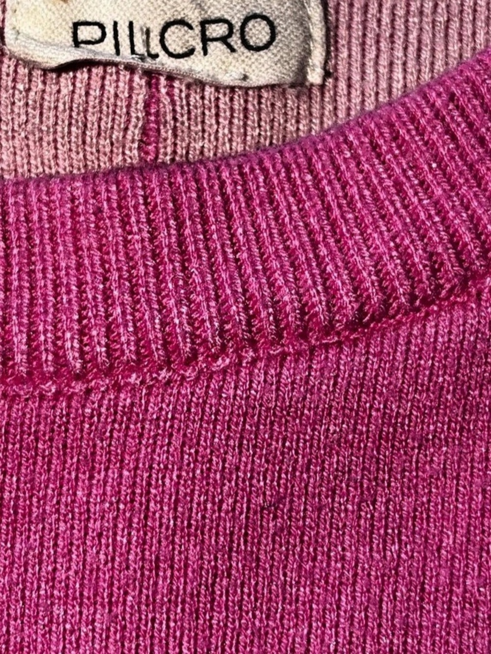 Pilcro Anthropologie Oaklyn Cozy Crew-Neck Sweatshirt Pink Cropped Oversized M - Picture 7 of 8